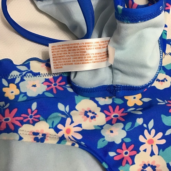 Cat & Jack Girls Two-piece Biquini Swimwear Size XL14 - Picture 5 of 10